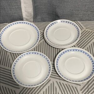 6 Figgjo Flint saucers
